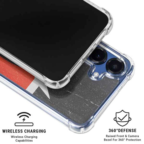 Kenya Flag Distressed Galaxy S25 Clear Case